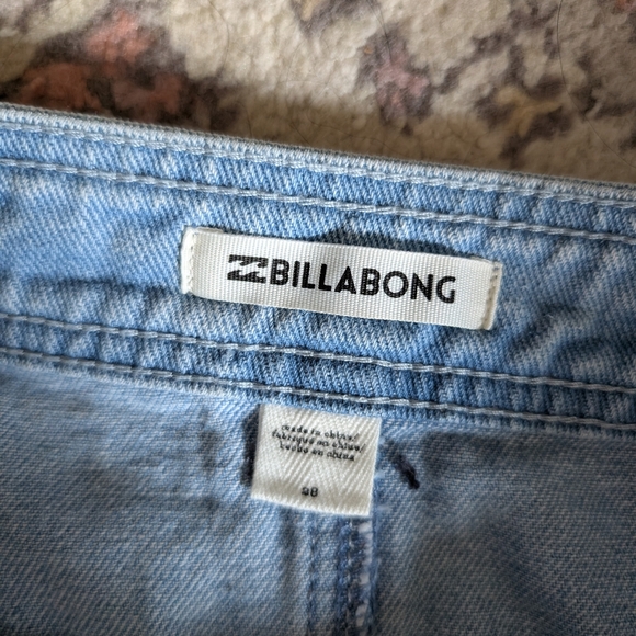 2/$20 Billabong Light Blue Denim Mini Skirt - Picture 4 of 5
